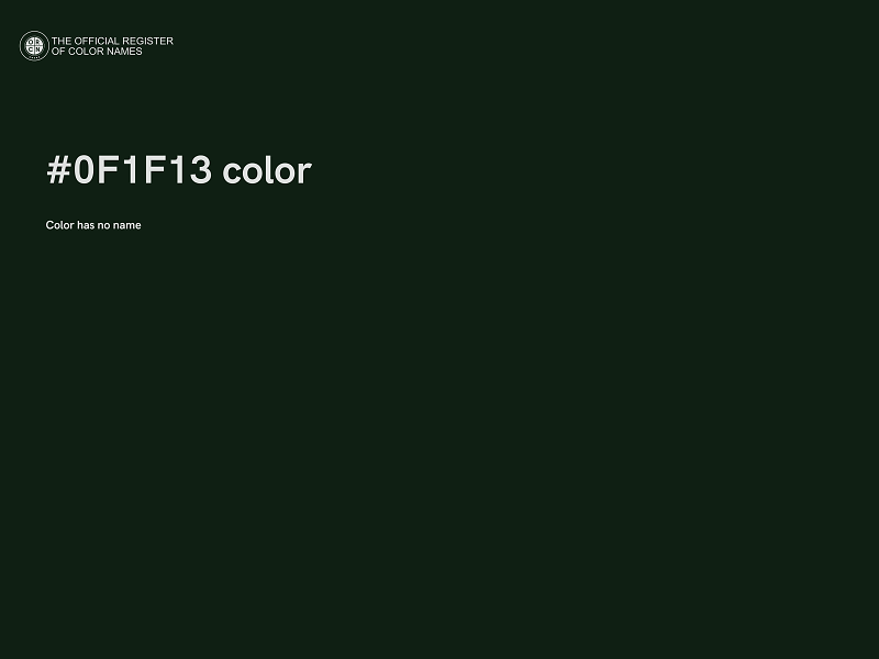 #0F1F13 color image