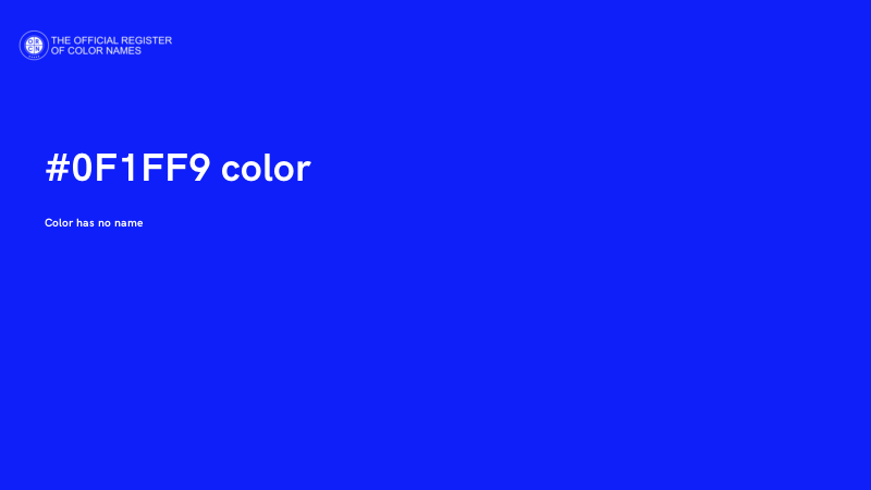#0F1FF9 color image