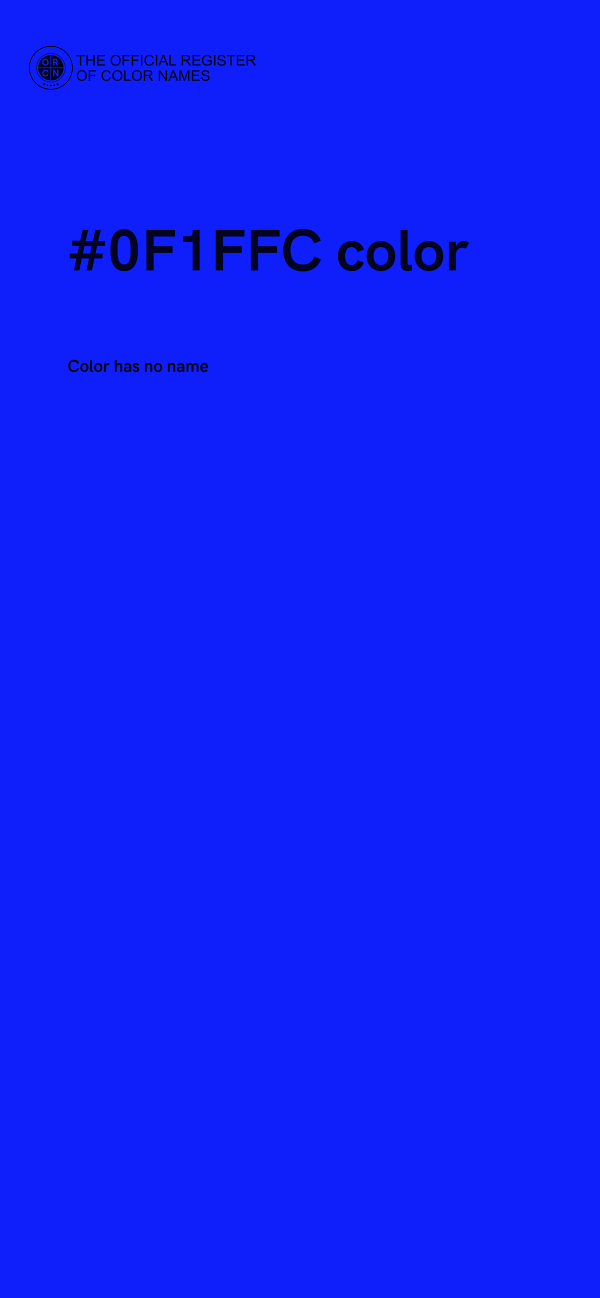 #0F1FFC color image