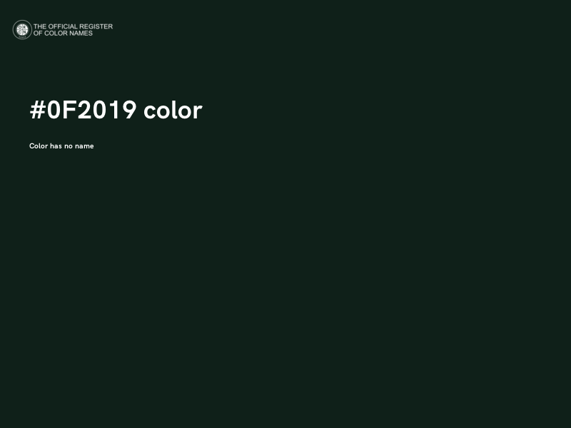 #0F2019 color image
