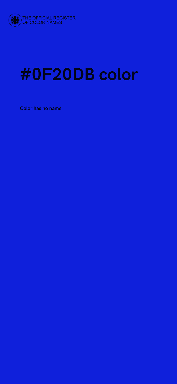 #0F20DB color image