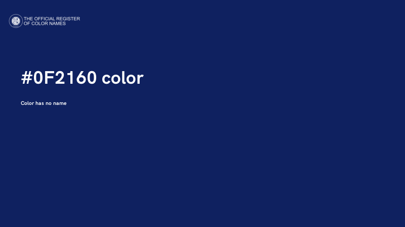 #0F2160 color image