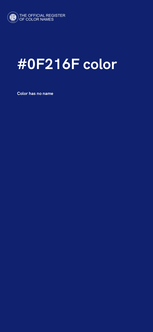 #0F216F color image