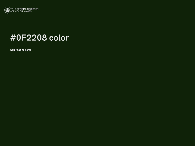 #0F2208 color image