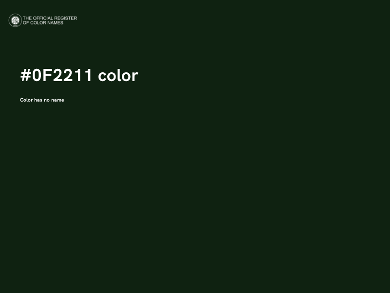 #0F2211 color image