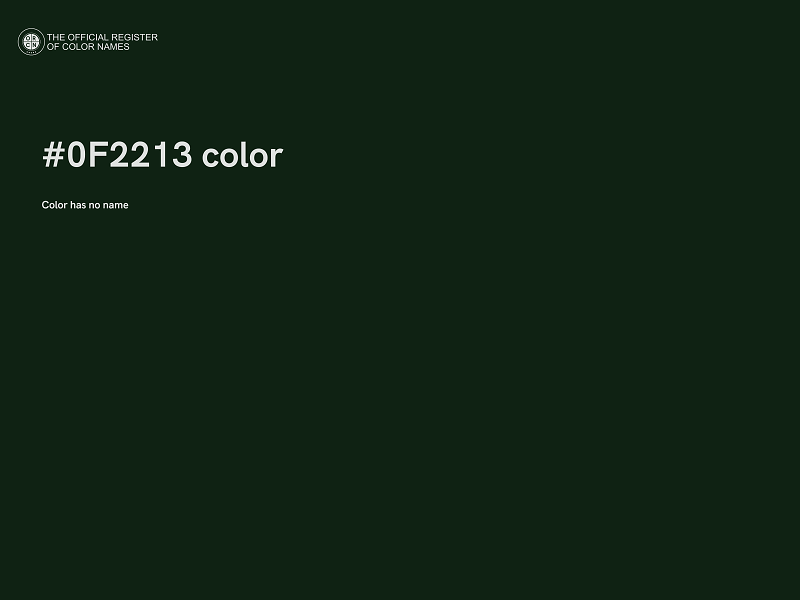 #0F2213 color image