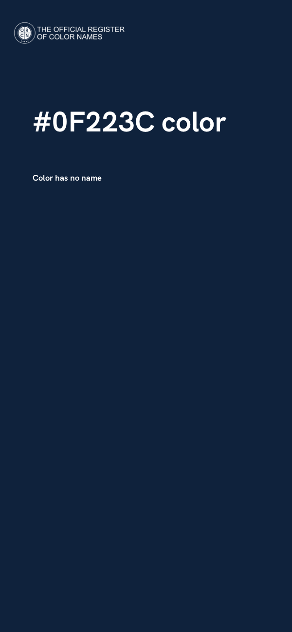 #0F223C color image