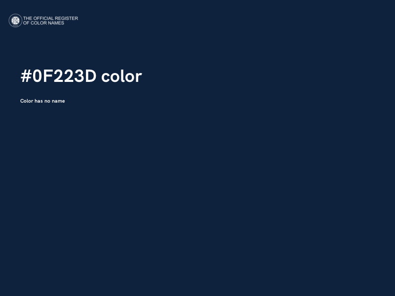 #0F223D color image