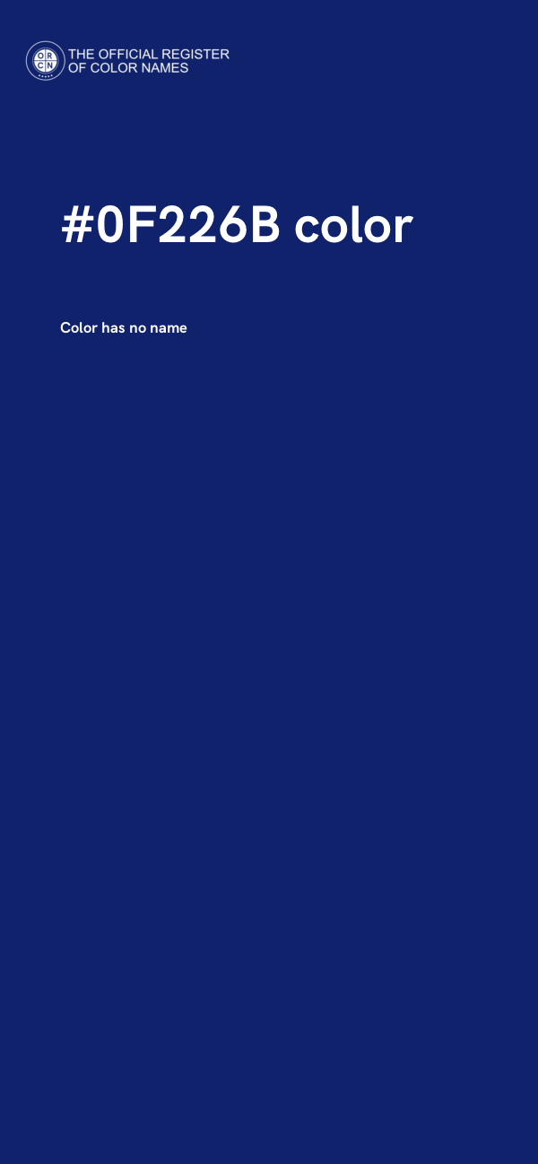 #0F226B color image