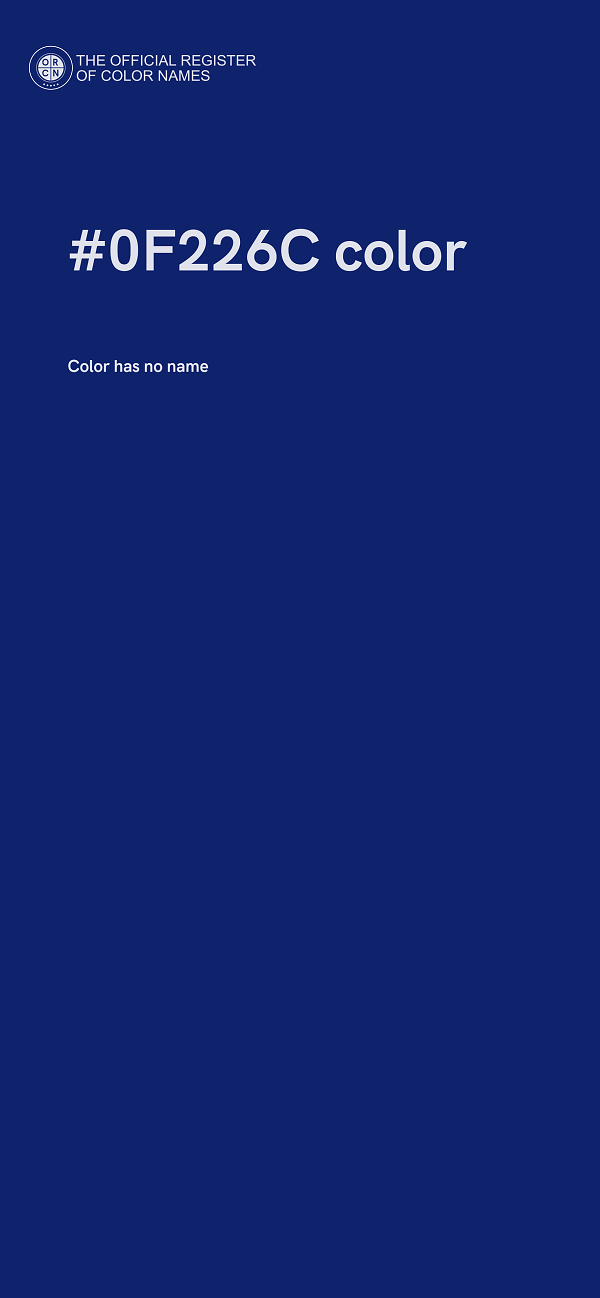 #0F226C color image
