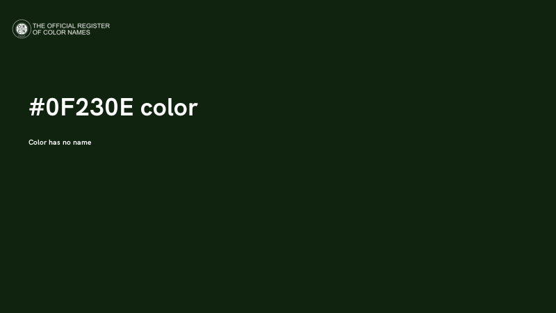 #0F230E color image