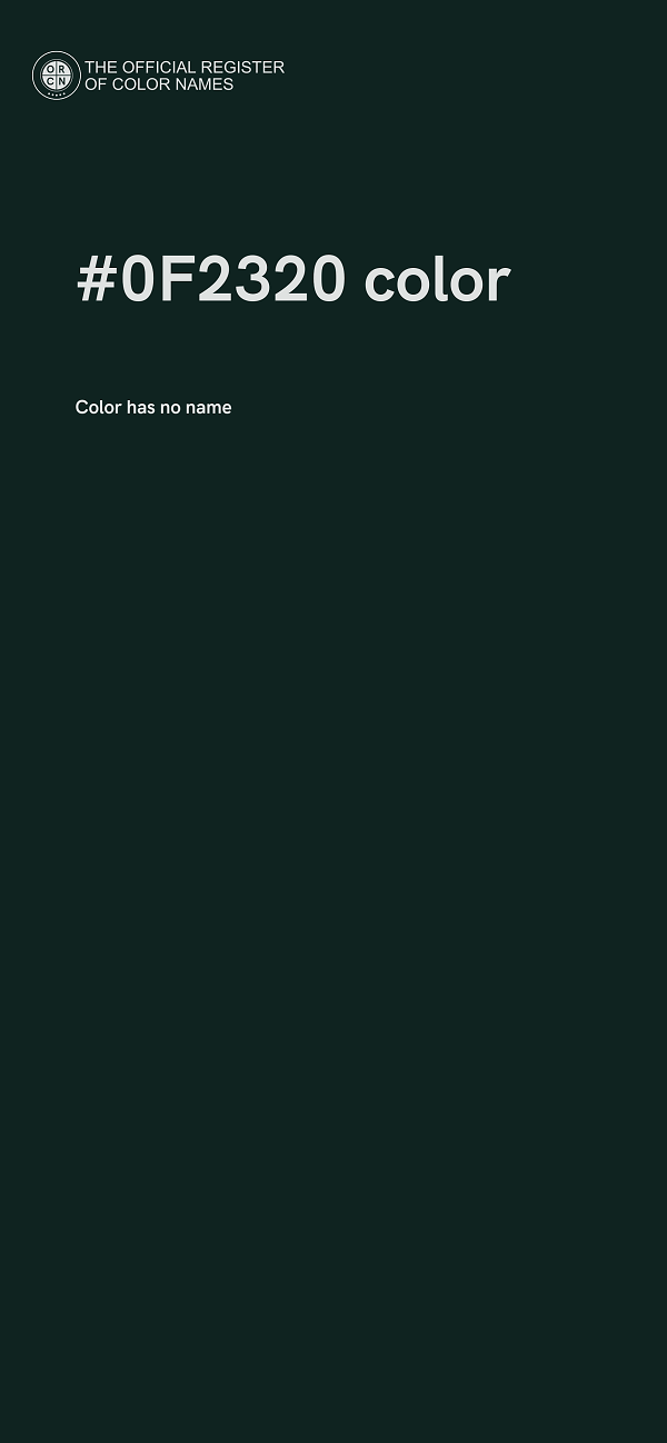 #0F2320 color image