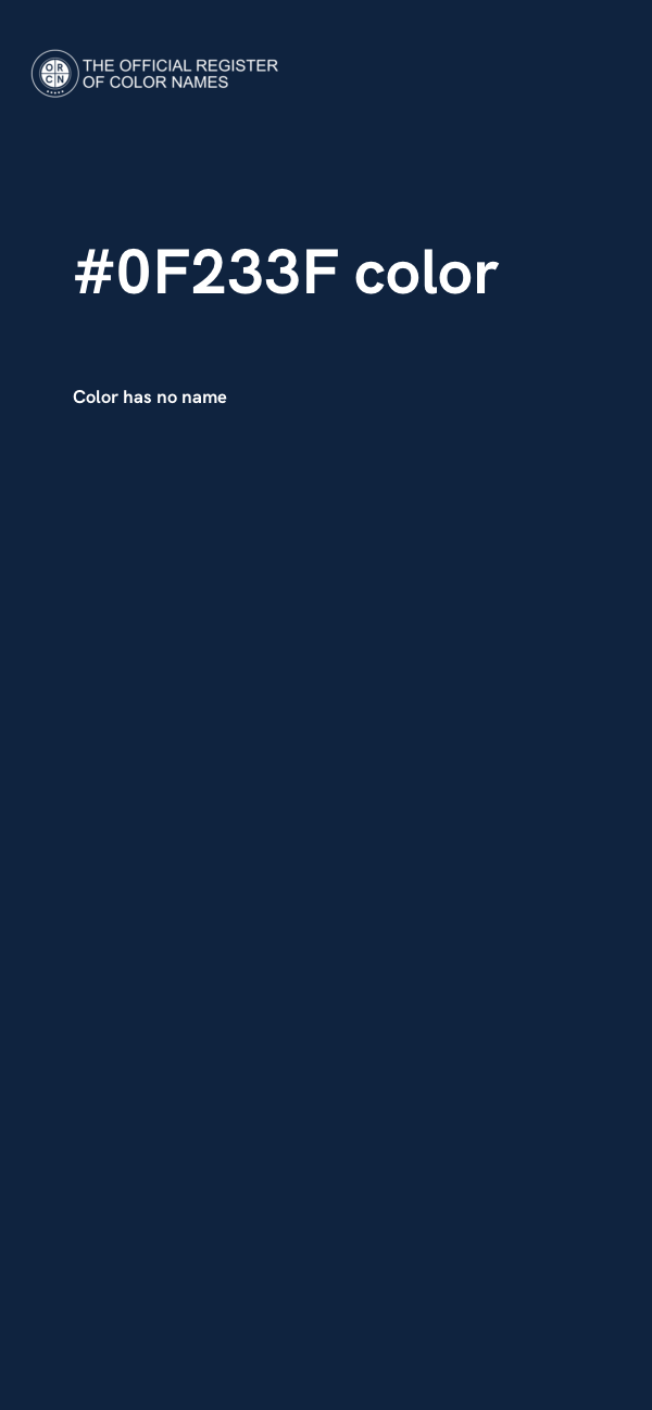 #0F233F color image