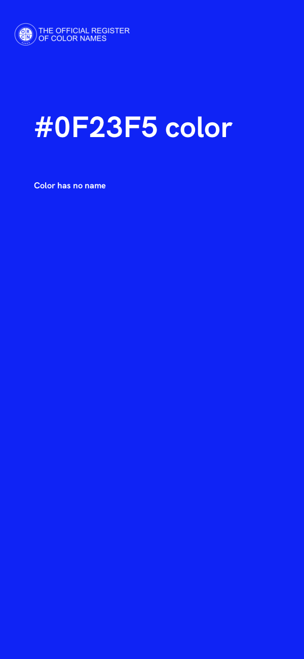 #0F23F5 color image