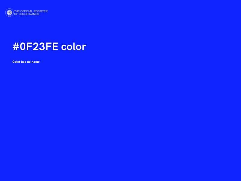 #0F23FE color image