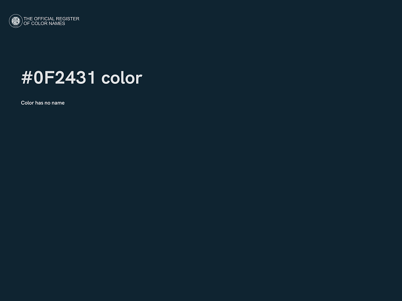 #0F2431 color image