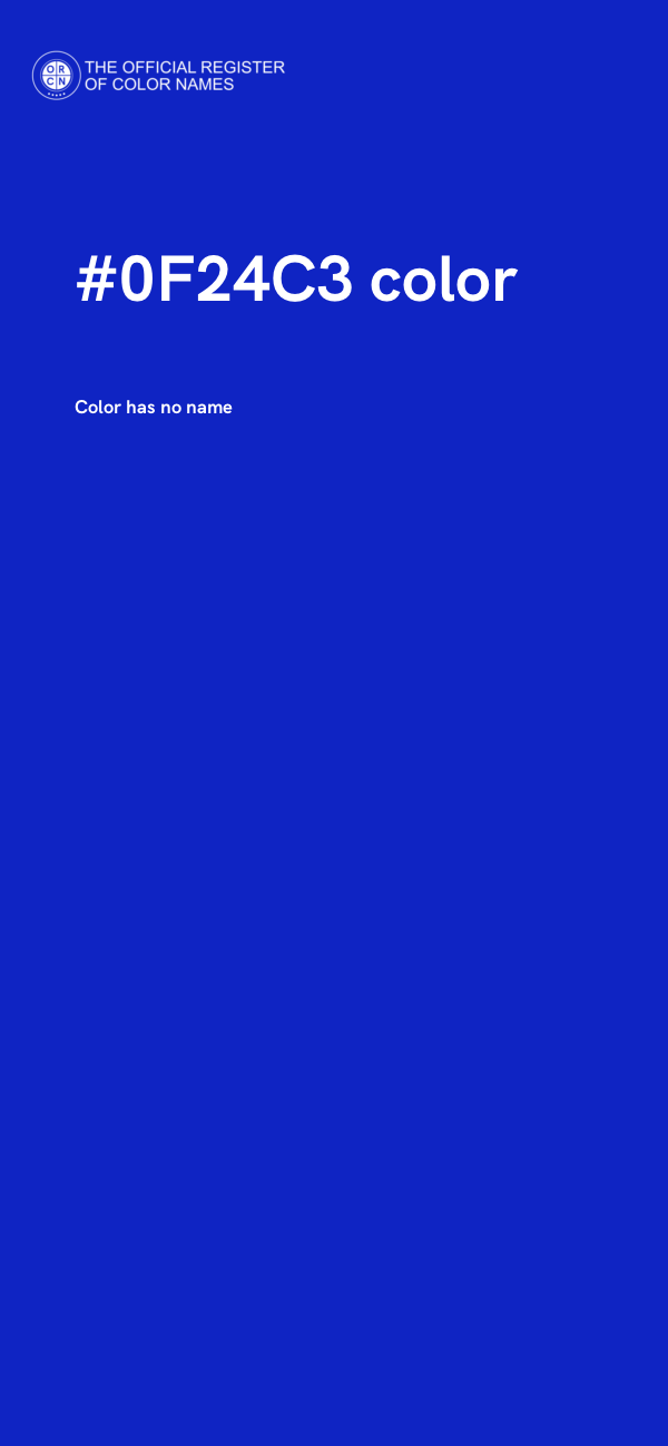 #0F24C3 color image