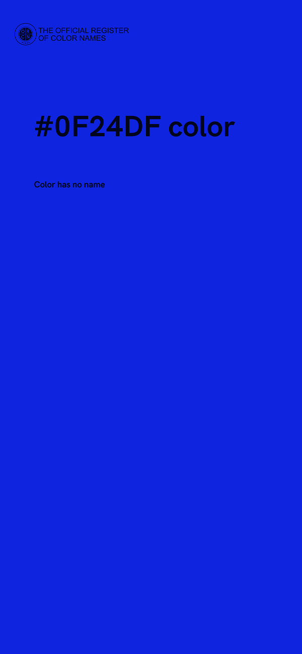 #0F24DF color image