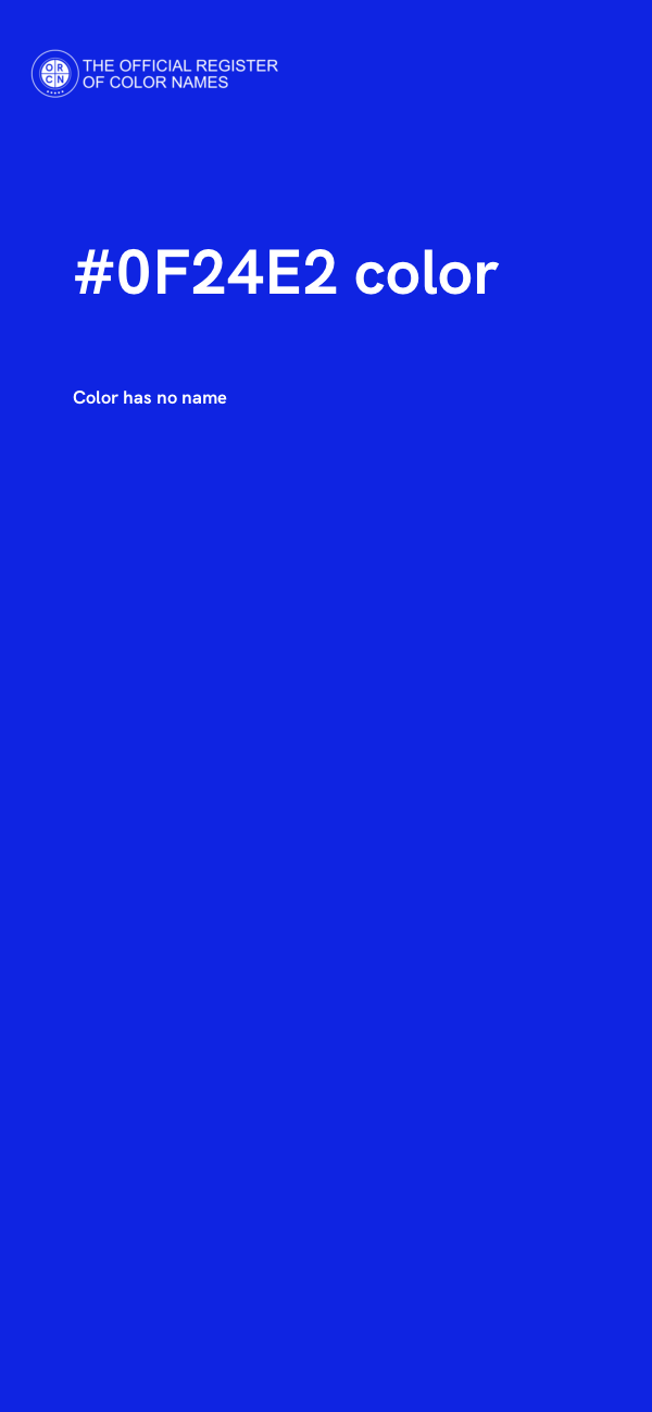 #0F24E2 color image