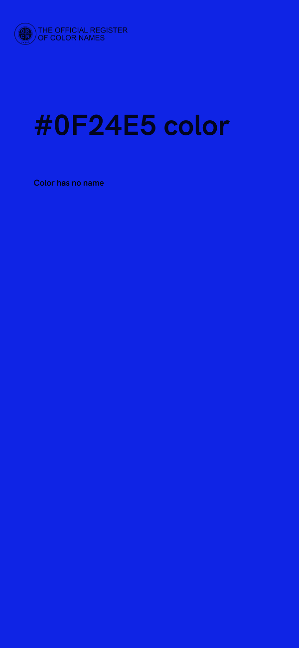 #0F24E5 color image