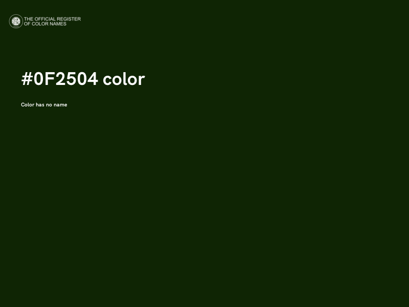 #0F2504 color image