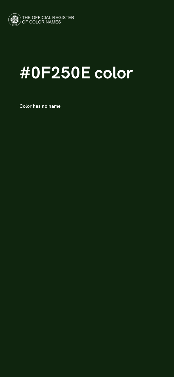 #0F250E color image