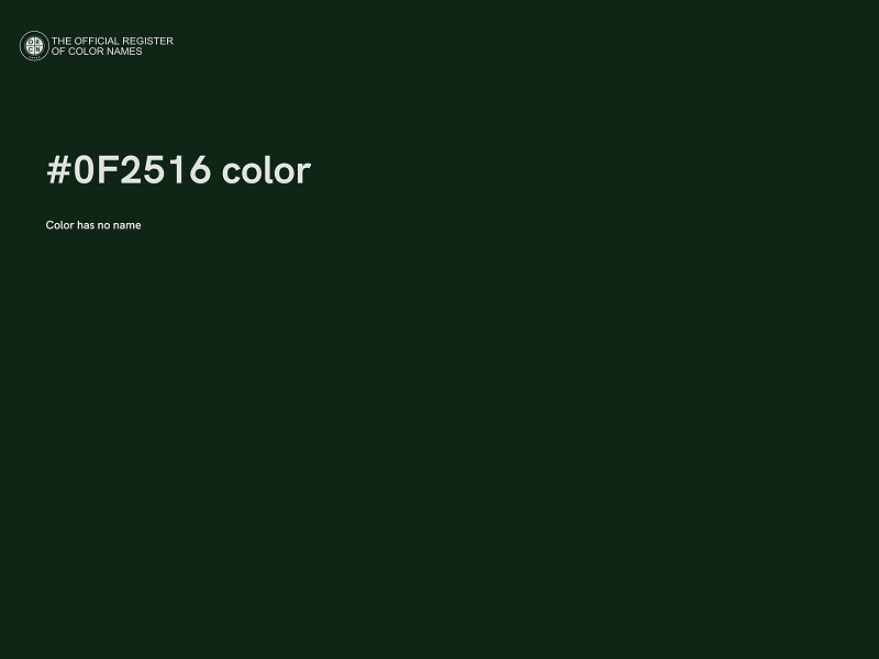 #0F2516 color image