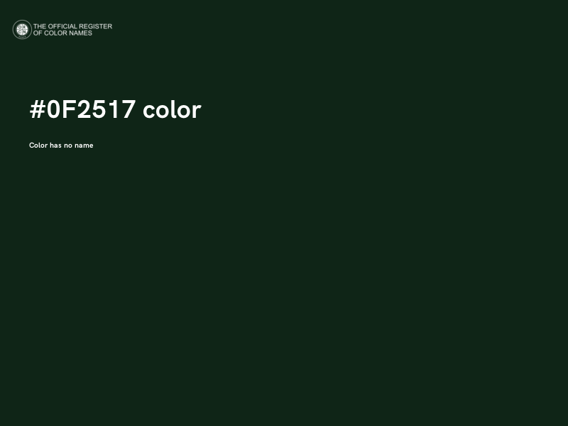 #0F2517 color image