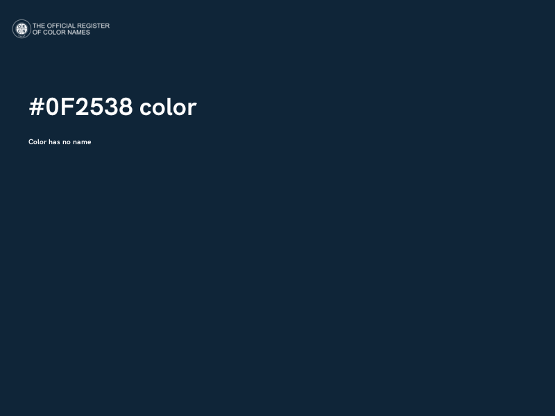 #0F2538 color image