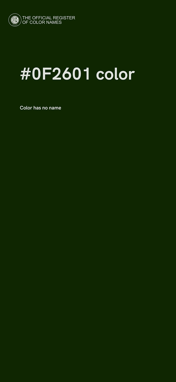 #0F2601 color image