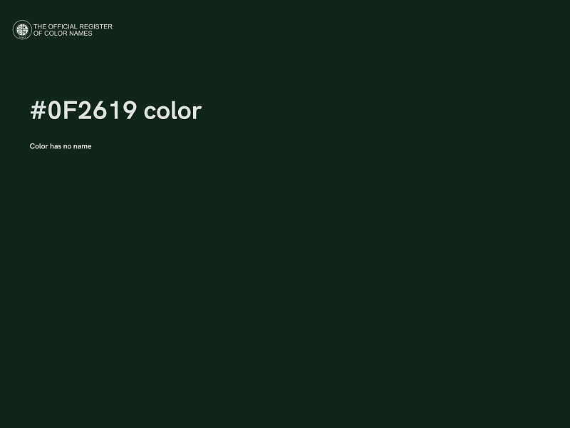 #0F2619 color image