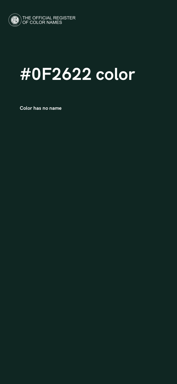 #0F2622 color image