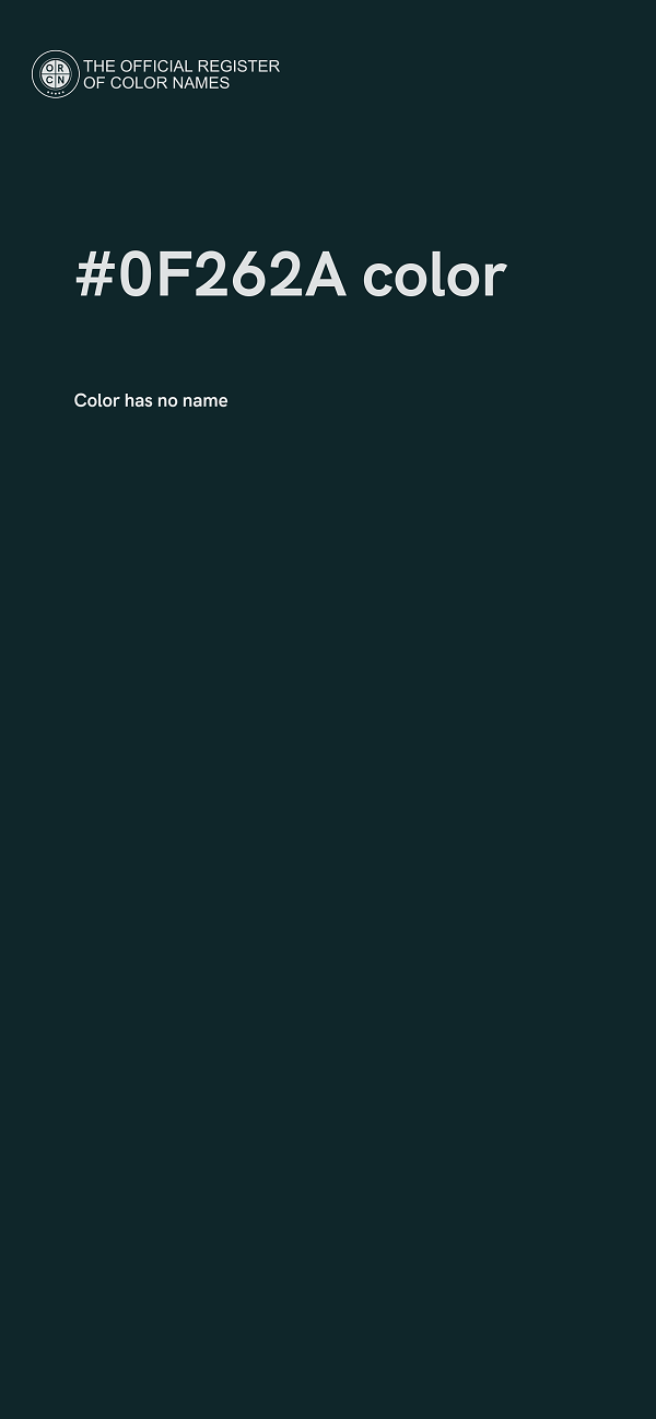 #0F262A color image