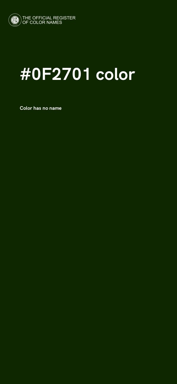 #0F2701 color image