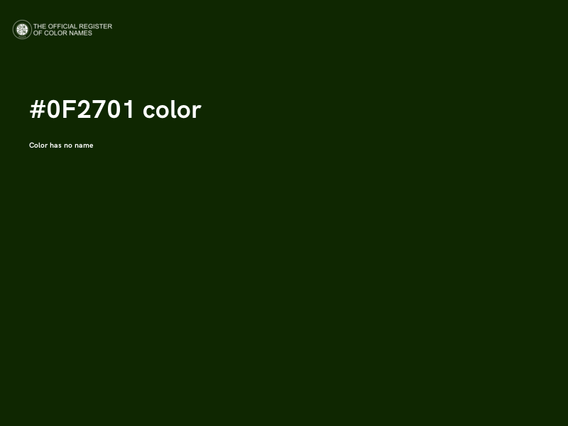 #0F2701 color image