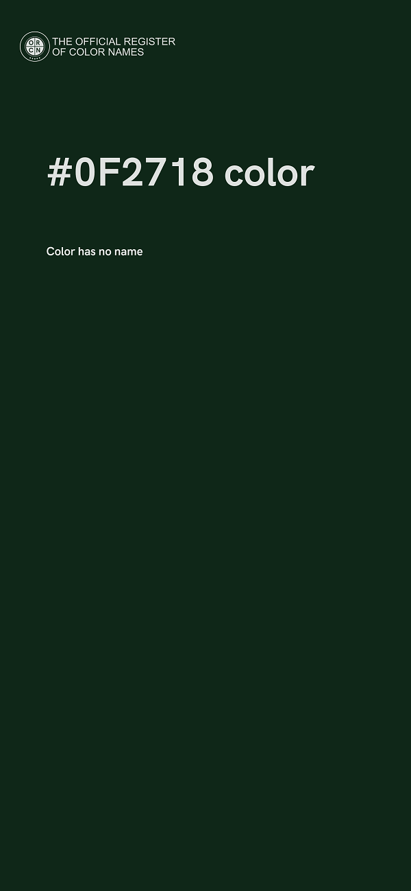 #0F2718 color image