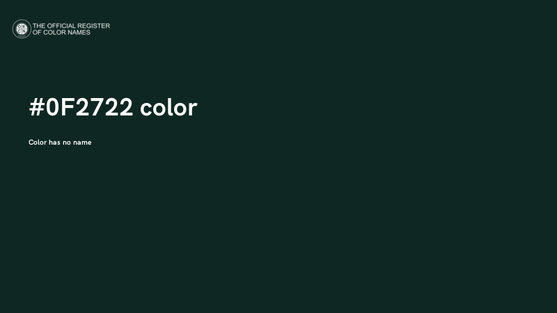 #0F2722 color image