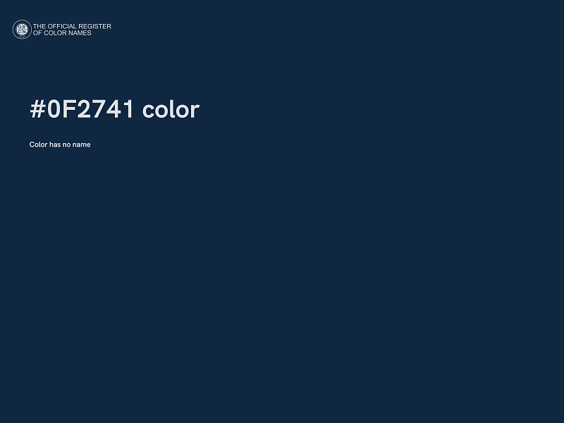#0F2741 color image