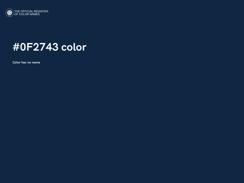 #0F2743 color image