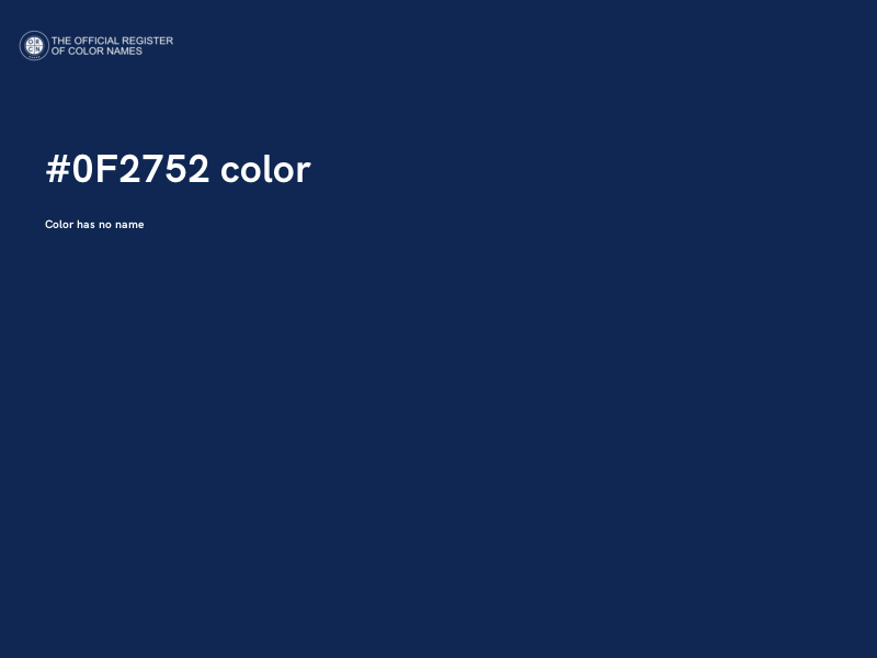#0F2752 color image