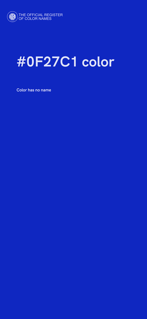 #0F27C1 color image