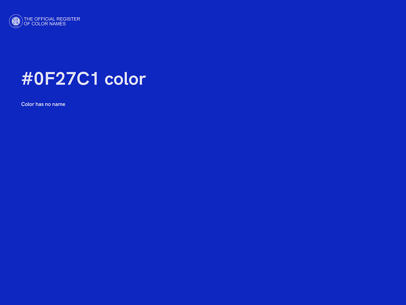 #0F27C1 color image
