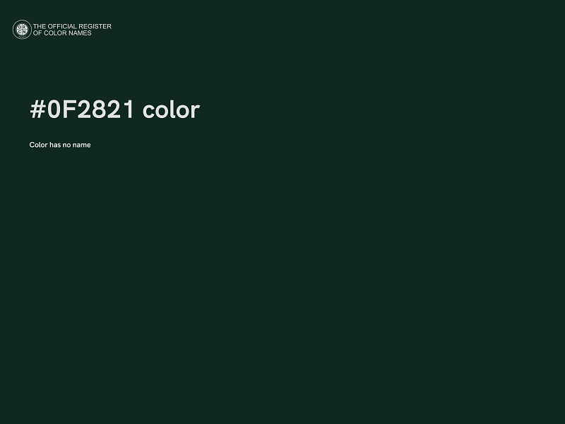 #0F2821 color image