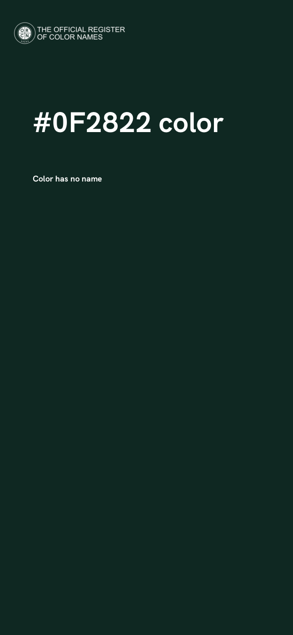 #0F2822 color image