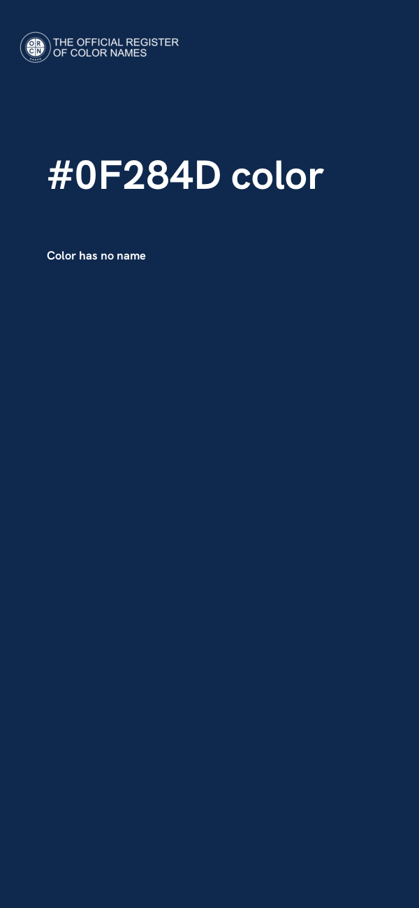 #0F284D color image