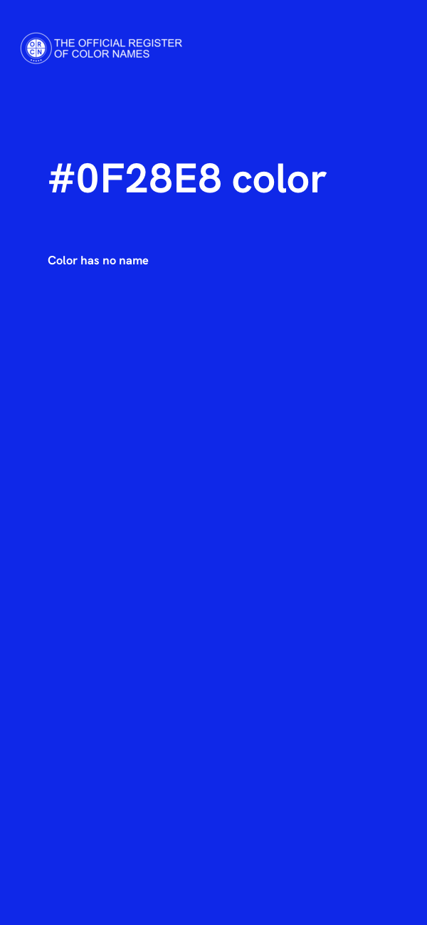 #0F28E8 color image