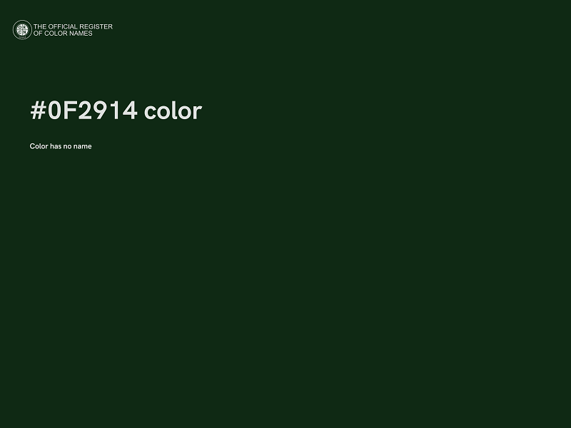 #0F2914 color image
