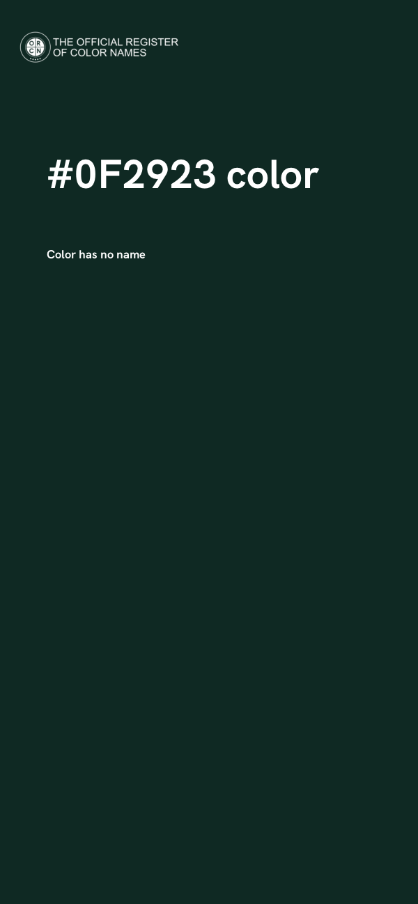 #0F2923 color image