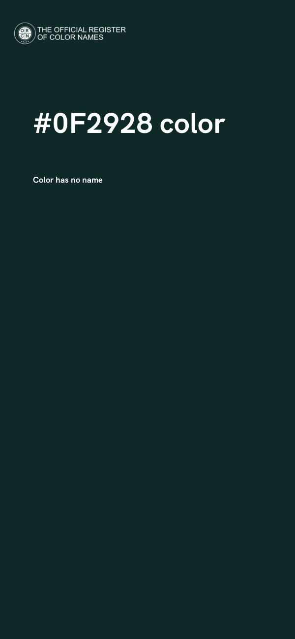 #0F2928 color image