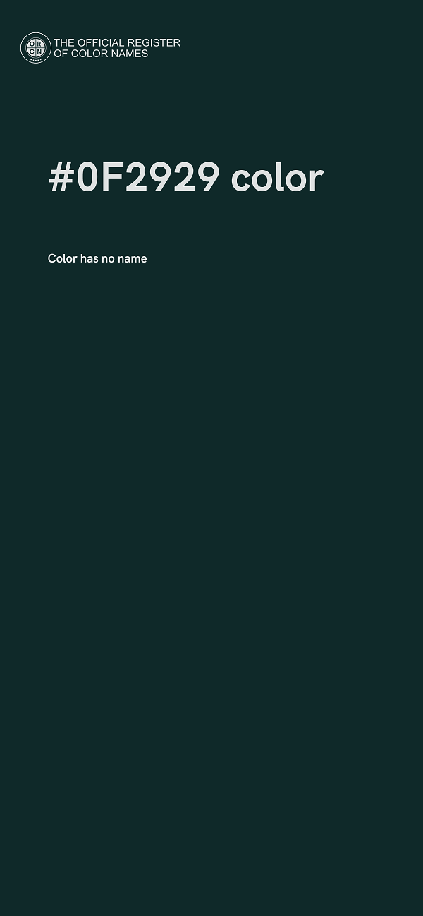 #0F2929 color image